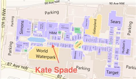 kate spade outlet center map.